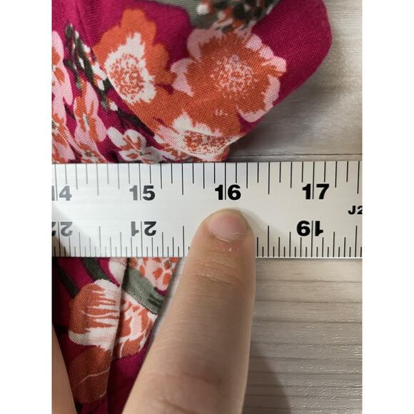 Charlotte Russe Dress Womens Medium Burgundy Floral Cold Shoulder Mini Rayon - Picture 5 of 9